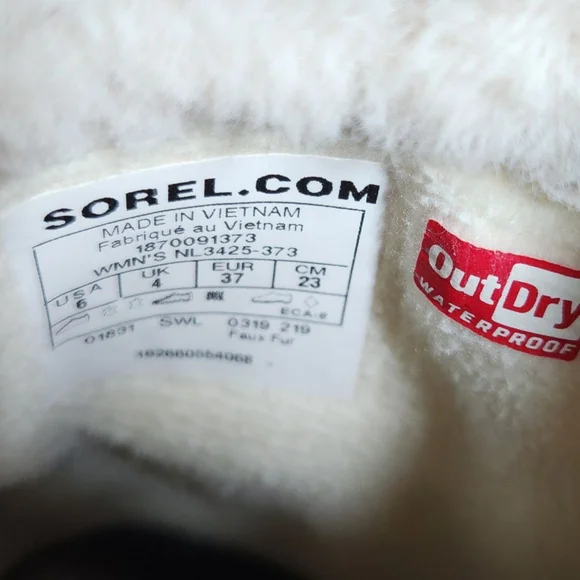 Sorel Tivoli IV Boots Womens Size 6 Beige Black - Picture 8 of 8